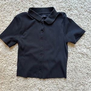 Abercrombie Cropped Collared Shirt